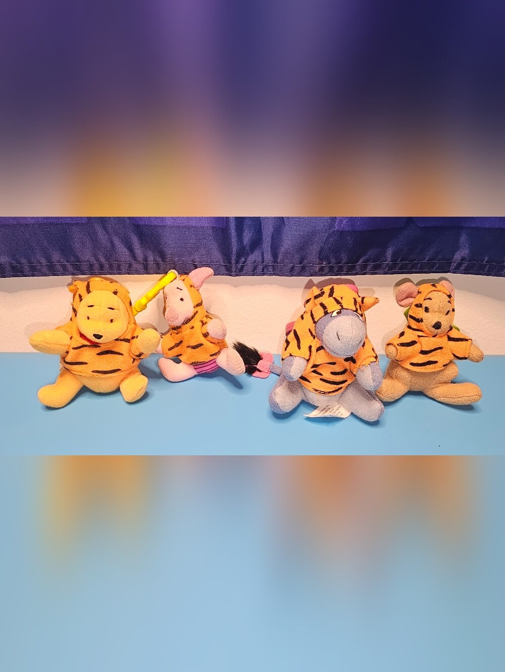 VINTAGE "THE TIGGER MOVIE" MCDONALD'S HAPPY MEAL TOYS Plush Keychains